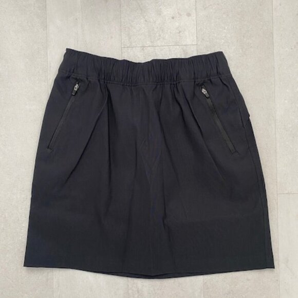 NWT Eddie Bauer Rainier Pull On Black Skort Skirt Sz 2 - Picture 4 of 10